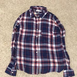 Red white and blue flannel